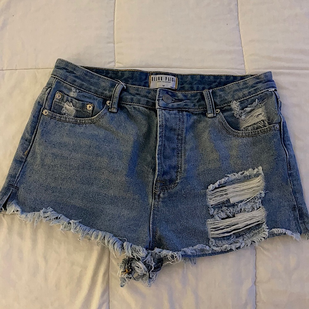 Blank Paige distressed shorts